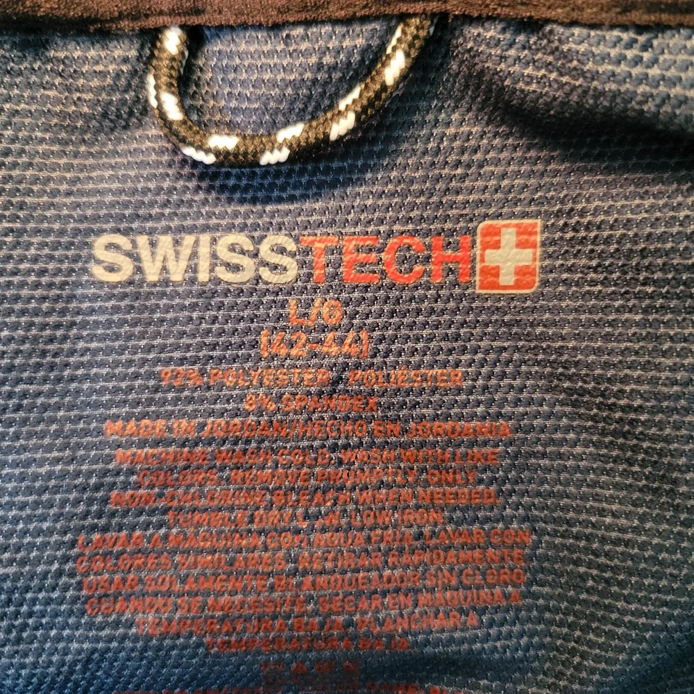 Swiss Tech Performance Gear Men's Softshell‎ Full Zip Jacket w/ Hood Size Large